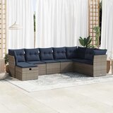 vidaXL 8-dijelni set vrtnih sofa od poliratana s jastucima sivi | shoptok.hr