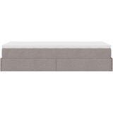 vidaXL otomanski okvir kreveta s madraca smeđesivi 80x200cm od tkanine | shoptok.hr