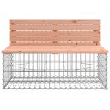  Vrtna klupa s gabionskim dizajnom 287x71x65,5 cm drvo duglazije | shoptok.hr