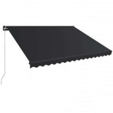 Tenda na ručno uvlačenje s LED svjetlima 450 x 300 cm antracit | Eponuda.com
