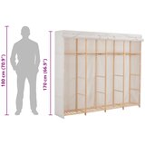  Ormar od tkanine bijeli 200 x 40 x 170 cm | Eponuda.com