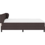 Box Spring Krevet s Madracem Tamno Smeđa 140x200 cm Tkanina | shoptok.hr