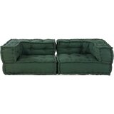  Modularna sofa s 2 sjedišta, zelena, 140x70x36, tkanina | shoptok.hr