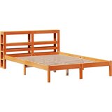 vidaXL Okvir kreveta s uzglavljem voštano smeđi 150x200 cm od borovine Cijene