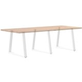  Noge jedilne mize V-oblika 3 kosi Bela 80x(72-73,3) cm Jeklo | Shoptok.si