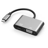  Adapter type c na hdmi + vga sivi ( AD535 ) Cene