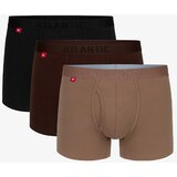 Atlantic Boxer shorts 3MH-184 A'3 S-2XL chocolate-cappucino-black 1 | Shoptok.si