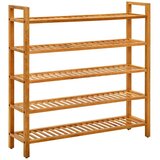  Stalak za obuću s 5 polica 100x27x100 cm od masivne hrastovine | shoptok.hr