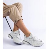 Gemre White women's sneakers with chunky sole Colunga | Shoptok.si