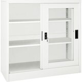 Ormarić s kliznim vratima bijeli 90 x 40 x 90 cm čelični | shoptok.hr