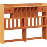  Knjižna postelja brez vzmetnice vošč. rjava 150x200 cm borovina, (21608235) | Shoptok.si