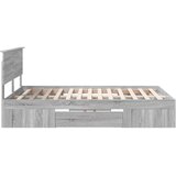  Okvir za krevet s uzglavljem Siva Sonoma 140 x 200 cm - Sivi hrast sonoma 140 x 200 cm | shoptok.hr