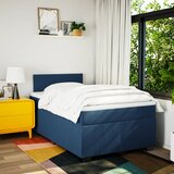  Krevet s oprugama i madracem plavi 120 x 190 cm od tkanine | shoptok.hr