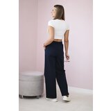Kesi Włoski Włoski Punto pants with wide legs navy blue | Eponuda.ba