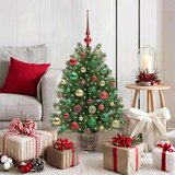 vidaXL Umestno božično drevo med 150 LED Zelena 90 cm PE in PVC | Shoptok.si