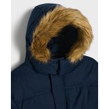 Sinsay Duga puffer jakna s krznenim obrubom na kapuljači | shoptok.hr