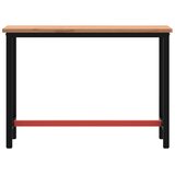  Radni stol 115x55x81,5 cm od masivne bukovine i metala | shoptok.hr