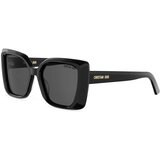 Dior Midnight S5I Black Square Sunglasses ONE SIZE (55) Črna/Siva Cene
