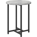  Set pomoćnih stolića 2 pcs Siva Sonoma i crna | shoptok.hr