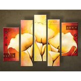  Ročno poslikana slika FLOWERS 5-delna NU0033E5 | različne velikosti | Shoptok.si