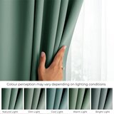 AmeliaHome Curtain BLACKOUT color mint style classic silver eyelets blackout 140x270 | shoptok.hr