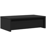 vidaXL Stojalo za zaslon s predali črna 50x27x15 cm inženirski les | Shoptok.si