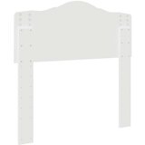  Uzglavlje s uzglavljem Sjajno bijelo 100 cm Konstruirano drvo | shoptok.hr