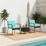  Vrtni set Crna poliratan | shoptok.hr
