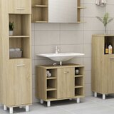 Furnova Kopalniška omarica sonoma hrast 60x32x53,5 cm iverna plošča, (21947190) | Shoptok.si