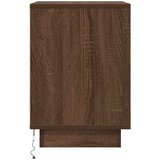  Noćni ormarić s LED svjetlima smeđi hrast 38x34x50 cm | Eponuda.ba
