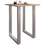 Mömax Barska Miza Xona, Barva Hrasta, Srebrna, 80x80cm | Shoptok.si