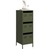 Furnova Visoka omara olivno zelena 39x35x103,5 cm jeklo, (21954845) Cene