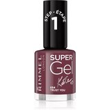 Rimmel London Super Gel By Kate gel lak za nohte brez uporabe UV/LED lučke odtenek 054 Trust You 12 ml | Shoptok.si