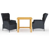  3-dijelni vrtni blagovaonski set tamnosivi | shoptok.hr