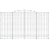  Lučne gabionske košare 7 kom 400x30x220/240cm pocinčano željezo | shoptok.hr