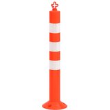  Stupovi za kontrolu prometa s lancem 10 kom 75 cm PE | shoptok.hr