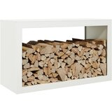  Stalak za drva za ogrjev bijeli 100x40x60 cm čelični | Eponuda.ba