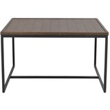 Rowico Temno rjava mizica s hrastovo mizno ploščo ø 80 cm Deerfield – Cene