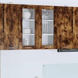 Viseći ormarić s pohranom 2 pcs Dimljeni hrast 40 x 31 x 80 cm | shoptok.hr