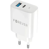 Forever TC-07-30AC PD QC charger 1x USB-C 1x USB 30W white Cijene