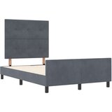  Krevet s okvirom Tamnosivi 120x200 cm Baršun | shoptok.hr