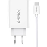 Foneng Hitri polnilec 1x USB EU43+ kabel USB Type C, (20627429) Cene