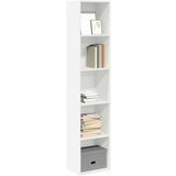 vidaXL Knjižna omara bela 40x30x189 cm inženirski les | Shoptok.si