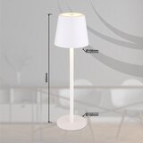 Globo 58438W - LED spoljašnja lampa VANNIE, prigušiva na dodir, LED/3W/3,7V IP44 | Eponuda.com