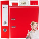 Registrator A4 širine 75mm s kapacitetom do 500 listova 80 g/m2 - crveni | shoptok.hr