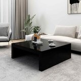  Stolić za kavu crni 100 x 100 x 35 cm od konstruiranog drva | Eponuda.ba