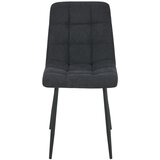 P & B STOL S ŠTIRIMI NOGAMI, les, kovina, tekstil črna | Shoptok.si
