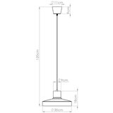 Nice Lamps Crna viseća svjetiljka ø 35 cm Vito – | shoptok.hr