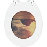  Toaletni pokrov s tiho zaporo Oranžna 44 x 38 cm MDF plošča, (5000207988) | Shoptok.si