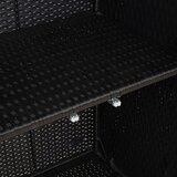 Ormarić za pohranu s policom Crna 100 x 36 x 102 cm Ratan | shoptok.hr